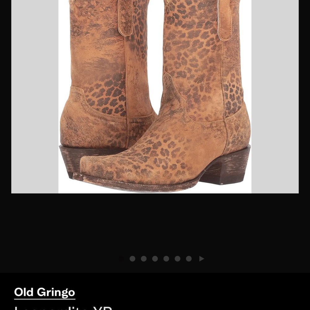 Old Gringo Leopard Print Cowboy Boots